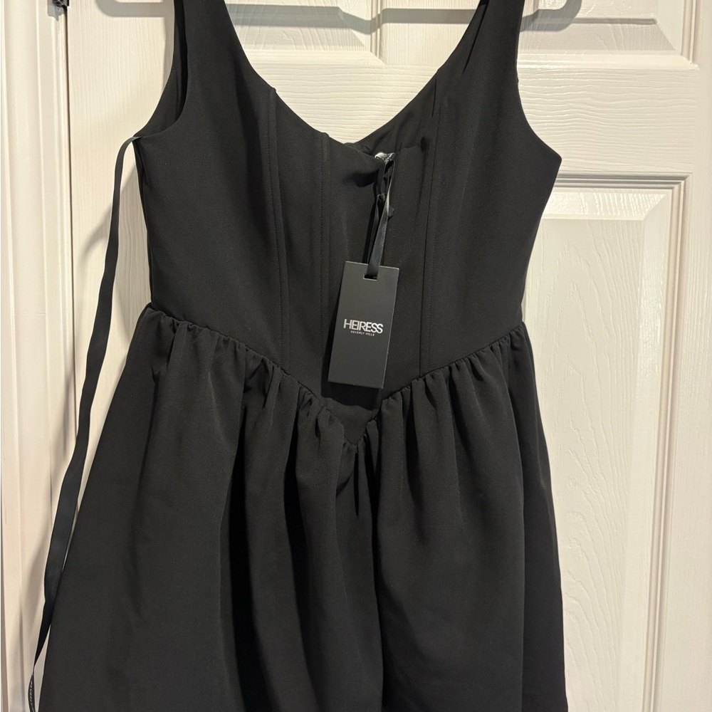 Elegant Black Mini Dress by HERESS